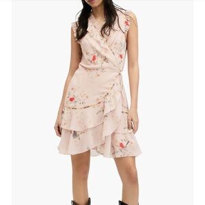 NWOT $299 Ari Kora Floral Print Wrap Dress Size 2 US